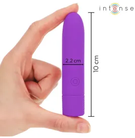 INTENSE - SYMONE USB RECHARGEABLE VIBRATING BULLET 8 VIBRATIONS PURPLE 10 X 2.2 CM
