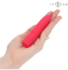 INTENSE - SYMONE USB RECHARGEABLE VIBRATING BULLET 8 VIBRATIONS RED 10 X 2.2 CM
