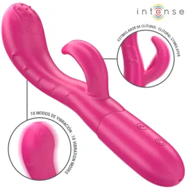 INTENSE - AMARA VIBRATOR MIT STIMULIERENDER ZUNGE 10 VIBRATIONEN ROSA