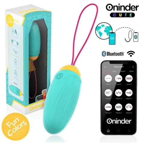 ONINDER CUTE - ŒUF VIBRANT LOVE PLEASURE - PIERRES EN SILICONE ROTATIVES - APPLICATION MONDIALE GRATUITE