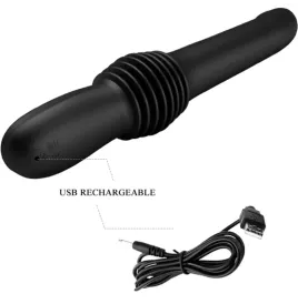 PRETTY LOVE - PAZUZU VIBRATOR 3 THRUST MODES BLACK