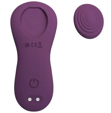 PRETTY LOVE - MANE LAY ON CLITORIS MASSAGER 10 VIBRATIONS REMOTE CONTROL PURPLE