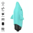 INTENSE - ECHO VIBRATING BULLET DOLPHIN BLUE 8 X 4.7 CM INTENSE - ECHO VIBRATING BULLET DOLPHIN BLUE 8 X 4.7 CM