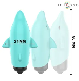 INTENSE - ECHO BALLE VIBRANTE BLEU DAUPHIN 8 X 4,7 CM