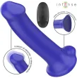 INTENSE - VICTORIA VIBRATEUR AVEC VENTOUSE 10 VIBRATIONS BLEU FONCÉ TÉLÉCOMMANDE INTENSE - VICTORIA VIBRATEUR AVEC VENTOUSE 10 VIBRATIONS BLEU FONCÉ TÉLÉCOMMANDE