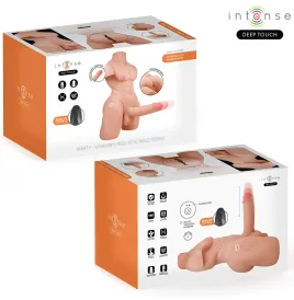 INTENSE DEEP TOUCH - MARTY TORSO CON ANO E DILDO REALISTICO CON SPINTA E VIBRAZIONE, TELECOMANDO, 6,2 KG