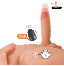 INTENSE DEEP TOUCH - MARTY TORSO CON ANO Y DILDO REALÍSTICO CON EMPUJE Y VIBRACIÓN CONTROL REMOTO 6.2 KG