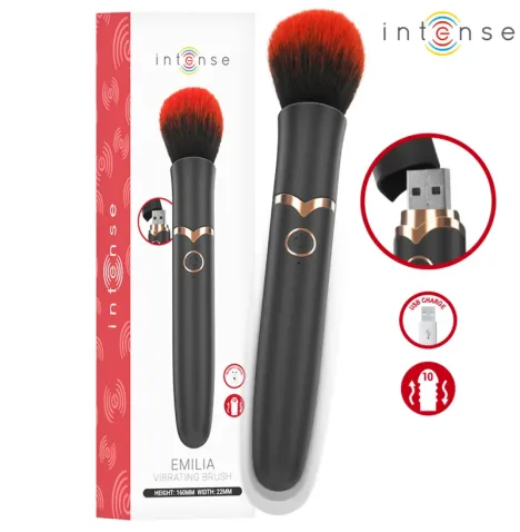 INTENSE - EMILIA VIBRATING BRUSH 10 VIBRATIONS 16 CM