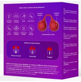 SNAIL VIBE - TWINN VIBRATORE A DITA CHERRY