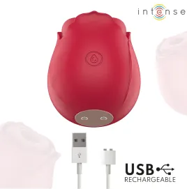 INTENSE - CAMELLIA ROSA SUCCIONADOR DE CLÍTORIS POR ONDAS BURDEOS