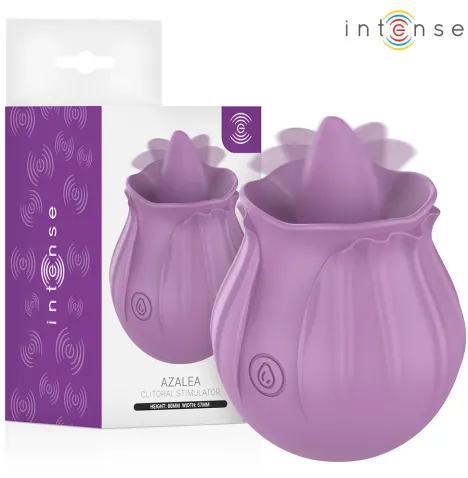 INTENSE - AZALEA FIORE STIMOLAZIONE DEL CLITORIDE CON 10 VIBRAZIONI VIOLA