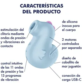 SATISFYER - SEA PONY VIBRADOR and ESTIMULADOR AIR PULSE