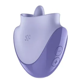 SATISFYER - TONGUE DANCER STIMOLATORE CLITORIDEO CON VIBRAZIONI E PULSAZIONI LILLA