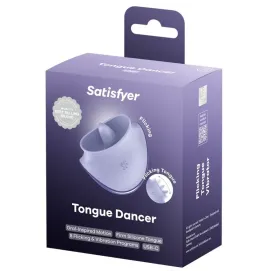 SATISFYER - TONGUE DANCER STIMOLATORE CLITORIDEO CON VIBRAZIONI E PULSAZIONI LILLA
