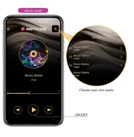 PRETTY LOVE - KLAY VIBRADOR HUEVO CON EMPUJE APP CONTROL MORADO
