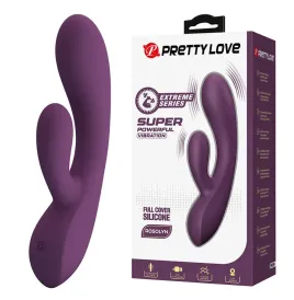 PRETTY LOVE - VIBRATORE A FORMA DI CONIGLIO RICARICABILE ROSOLYN CON 10 FUNZIONI