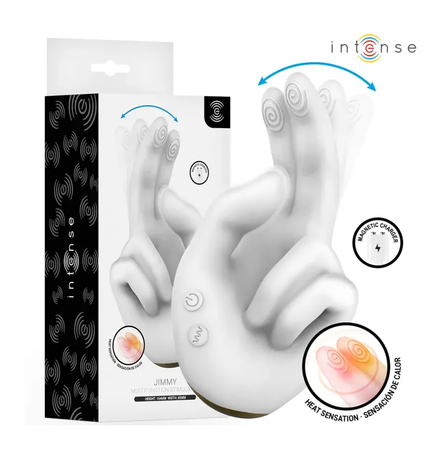 INTENSE - JIMMY HAND-SHAPED MULTIFUNCTION STIMULATOR WITH VIBRATION AND HEAT INTENSE - JIMMY HAND-SHAPED MULTIFUNCTION STIMULATOR WITH VIBRATION AND HEAT