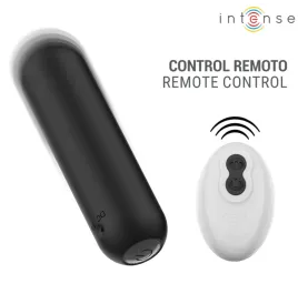 INTENSE - JUDY VIBRATORE A PROIETTILE RICARICABILE CON TELECOMANDO NERO