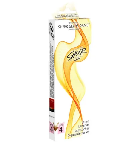 SHEER GLYDE - DAMS LAMINAS LATTICE SESSO ORALE FRAGOLA