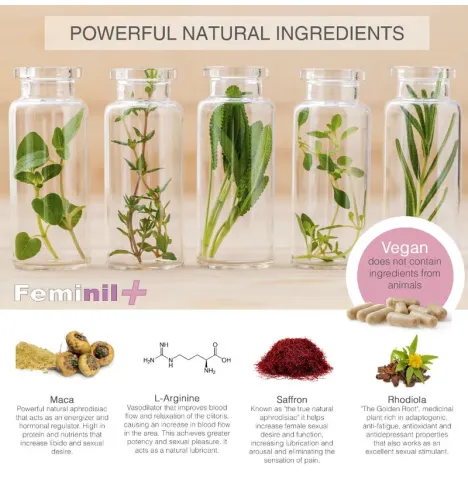 500 COSMETICS - FEMINIL AMÉLIORATION DE LA LIBIDO SEXUELLE FÉMININE - 30 CAPSULES