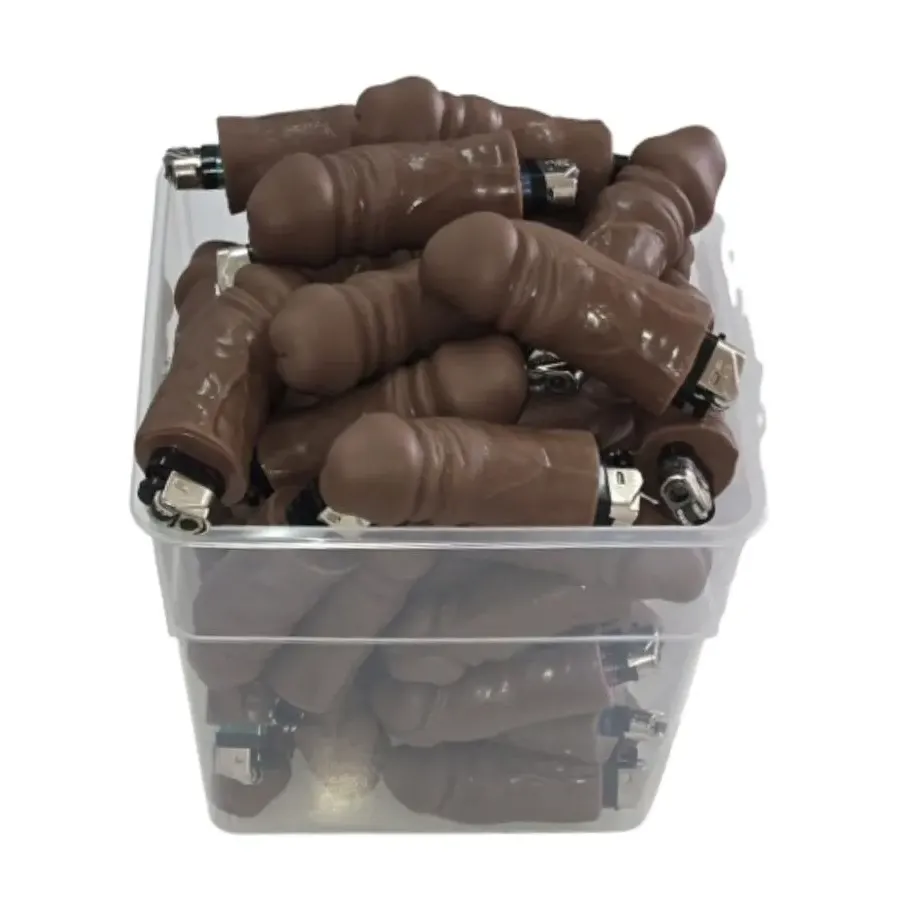 DIABLO PICANTE - BOCAL DE 30 BRIQUETS EN FORME DE PÉNIS MULLATTO