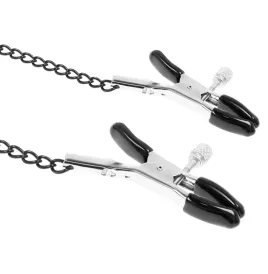 FETISH SUBMISSIVE - ANELLO GAG CON MORSETTI PER CAPEZZOLI