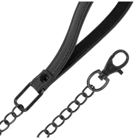 FETISH SUBMISSIVE - COLLIER CHAÎNE DOUBLURE EN NOPRÈNE