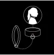FETISH SUBMISSIVE - COLLIER CHAÎNE DOUBLURE EN NOPRÈNE FETISH SUBMISSIVE - COLLIER CHAÎNE DOUBLURE EN NOPRÈNE