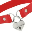 COQUETTE CHIC DESIRE - COLLAR CUERO VEGANO ROJO ACCESORIO CORAZÓN CON LLAVE COQUETTE CHIC DESIRE - COLLAR CUERO VEGANO ROJO ACCESORIO CORAZÓN CON LLAVE