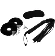 INTENSE - FETISH EROTIC PLAYSET 1 WITH HANDCUFFS, BLIND MASK AND FLOGGER