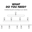 FETISH SUBMISSIVE BONDAGE - BARRA SEPARATRICE REGOLABILE 4 PEZZI FETISH SUBMISSIVE BONDAGE - BARRA SEPARATRICE REGOLABILE 4 PEZZI