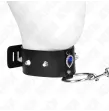 KINK - COLLIER 65 CM AVEC BRACELET AVEC DIAMANTS BLEU AJUSTABLE 36-43 CM X 5 CM