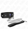 KINK - COLLAR CON CORREA 65 CM CON DIAMANTES AZULES AJUSTABLE 36-43 CM X 5 CM