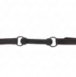 KINK - BONE BAG AVEC SANGLE EN CUIR NOIR AJUSTABLE 41-57 CM
