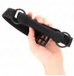 KINK - MORDAZA FORMA DE HUESO CON CORREA POLIPIEL NEGRO AJUSTABLE 41-57 CM