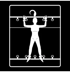 FETISH SUBMISSIVE - ENSEMBLE DE LIENS DE LIT DE LUXE AVEC DOUBLURE EN NOPRÈNE