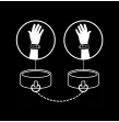 FETISH SUBMISSIVE - HANDSCHELLEN AUS VEGANEM LEDER MIT NOPRENE-FUTTER FETISH SUBMISSIVE - HANDSCHELLEN AUS VEGANEM LEDER MIT NOPRENE-FUTTER