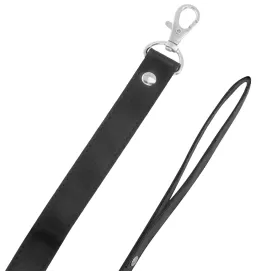 DARKNESS - POSTURE NECKLACE WITH LEATHER CHAIN