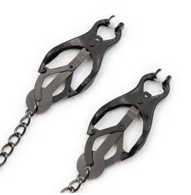 OHMAMA FETISH - JAPANESE NIPPLE Clamps WITH BLACK CHAIN