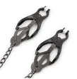 OHMAMA FETISH - JAPANESE NIPPLE Clamps WITH BLACK CHAIN OHMAMA FETISH - JAPANESE NIPPLE Clamps WITH BLACK CHAIN