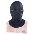 FETISH FANTASY SERIES - HOOD WITH ZIPPERS BLACK FETISH FANTASY SERIES - HOOD WITH ZIPPERS BLACK