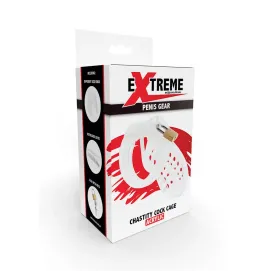 HIDDEN DESIRE - EXTREME CHASTITY COCK CAGE ACRYLIC ADJUSTABLE CLEAR