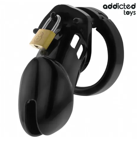 ADDICTED TOYS LOCKED - OBSIDIAN HOLD PENIS CAGE SIZE M