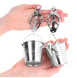 KINK - PINZAS PARA PEZONES ESTILO JAPONÉS CON CUBOS PLATEADO KINK - PINZAS PARA PEZONES ESTILO JAPONÉS CON CUBOS PLATEADO