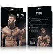 FETISH SUBMISSIVE ATTITUDINE - IMBRACATURA PER IL PETTO IN ECOPELLE CON DOPPIO SUPPORTO E BORCHIE PER UOMO FETISH SUBMISSIVE ATTITUDINE - IMBRACATURA PER IL PETTO IN ECOPELLE CON DOPPIO SUPPORTO E BORCHIE PER UOMO