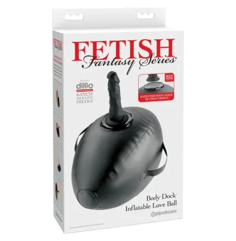 FETISH FANTASY SERIES - BODY DOCK SFERA DELLAMORE GONFIABILE CON DILDO NERO 41,9 CM