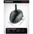 FETISH FANTASY SERIES - BODY DOCK INFLATABLE LOVE BALL WITH DILDO BLACK 41.9 CM FETISH FANTASY SERIES - BODY DOCK INFLATABLE LOVE BALL WITH DILDO BLACK 41.9 CM