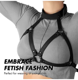FETISH SUBMISSIVE BONDAGE - VERSTELLBARER BRUSTGURT
