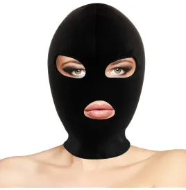 DARKNESS - MASQUE DE SOUMISSION BDSM BOUCHE ET YEUX NOIR