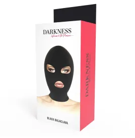 DARKNESS - BDSM-SUBMISSION-MASKE, MUND UND AUGEN SCHWARZ